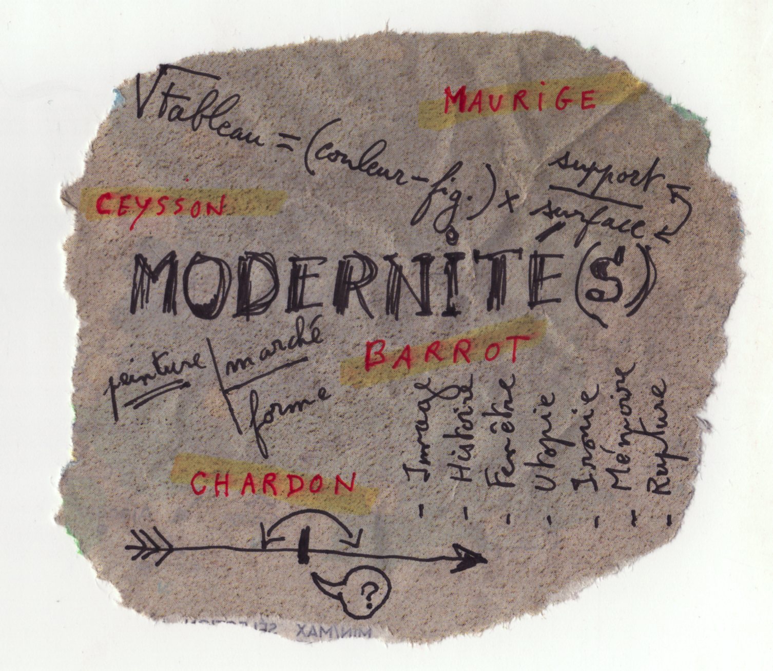 Visuel du colloque "Modernités" du labo LEM