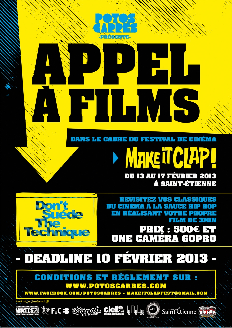 Affiche de l'appel à film Make it Clap !