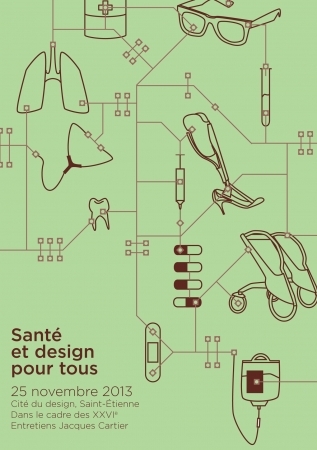 Affiche du colloque "Santé et design pour tous" 