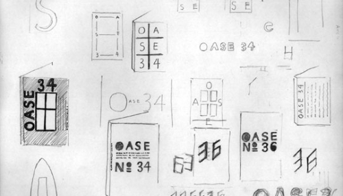 Sketch by Karel Martens for OASE magazine No.34 and 36. Peter Bilak. Source : www.typotheque.com 

