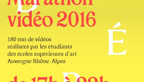 Affiche pour le Marathon Vidéo 2016 