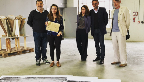 Mathilde Segonds et le jury, prix Golden Parachute 2018