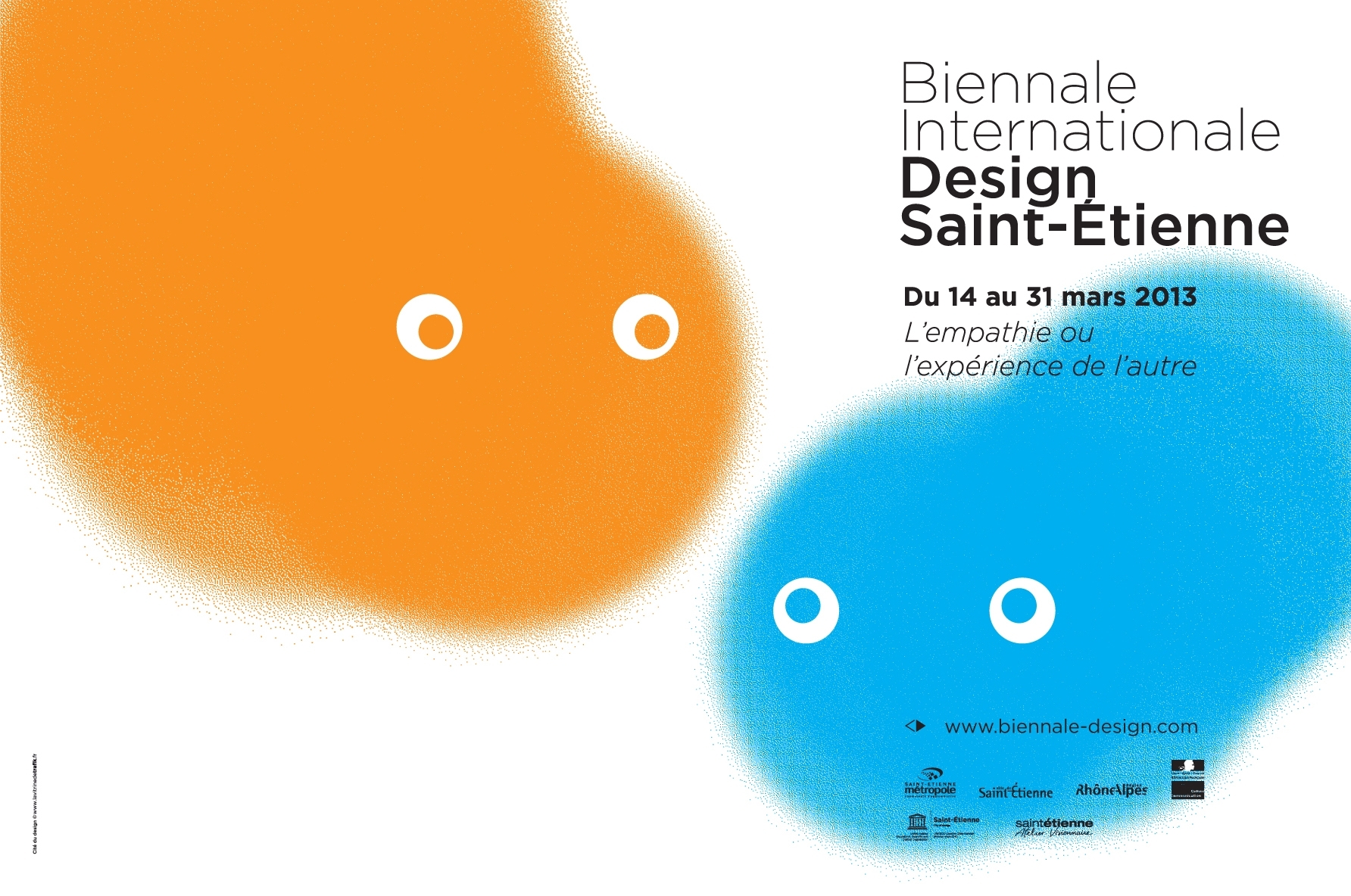 Affiche de la Biennale Internationale Design Saint-Étienne 2013.
Conception : Tr