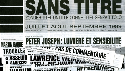 Revue Sans titre, 1989-2001