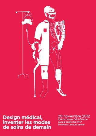 Affiche du Colloque Design médical, inventer les modes de soin de demain