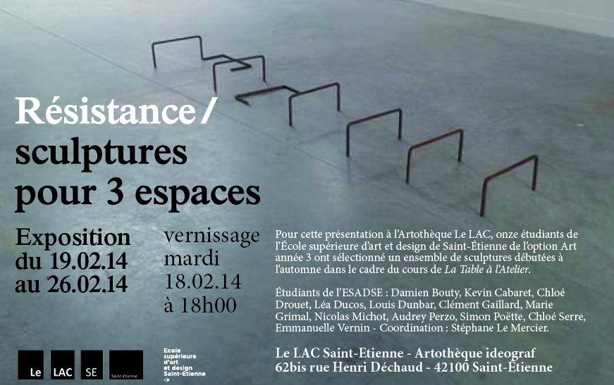 Exposition Résistance, Visuel Louis Dunbar 2013