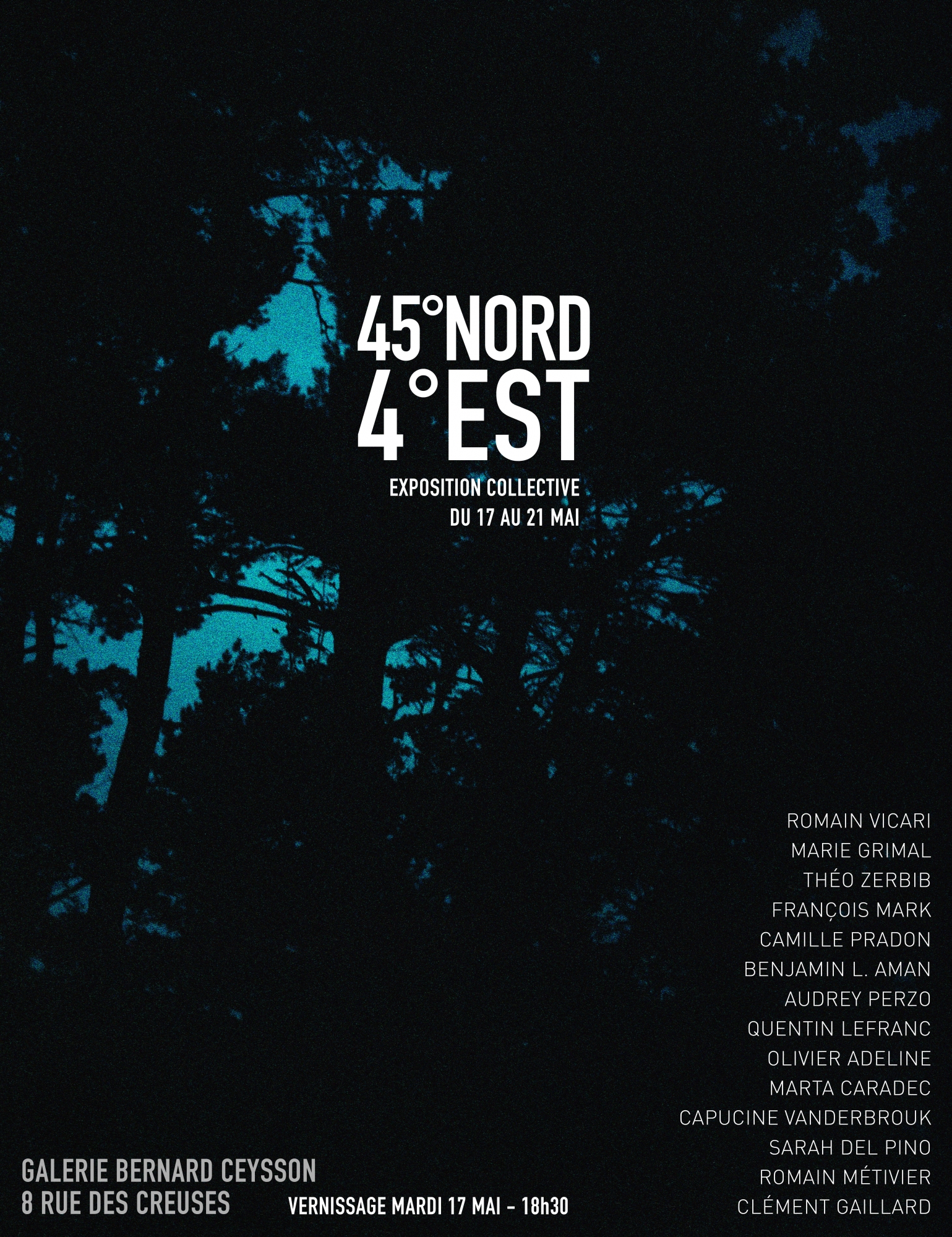 Exposition 45° Nord - 4° Est 