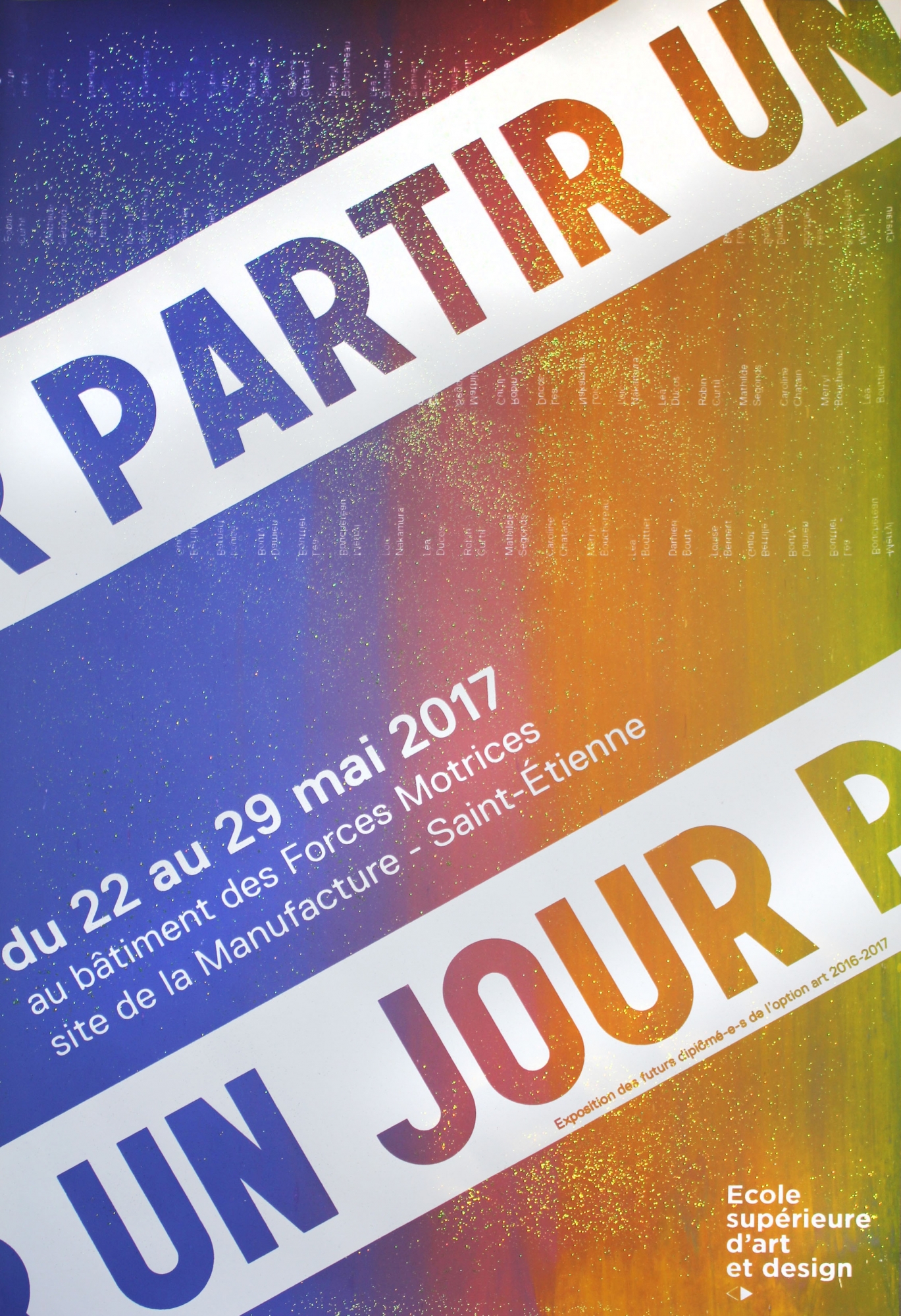 Affiche réalisée par les étudiants art 5ème année 