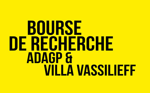 Bourse de recherche ADAGP & Villa Vassilieff