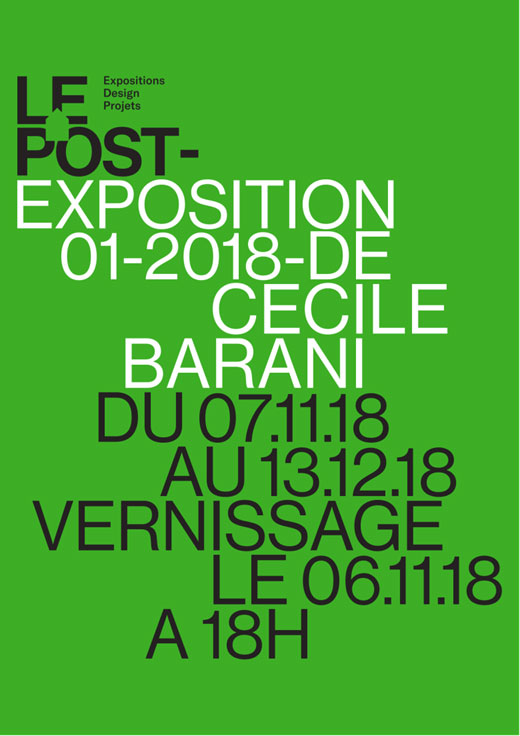 Visuel exposition - Cécile Barani