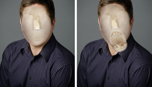 Camille Chatelaine, Version bêta du logiciel Opus Faciem. Photomontage, 2015