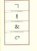 Métamorphoses de l'esperluette, Jan Tschichold, Zeug, 2017.