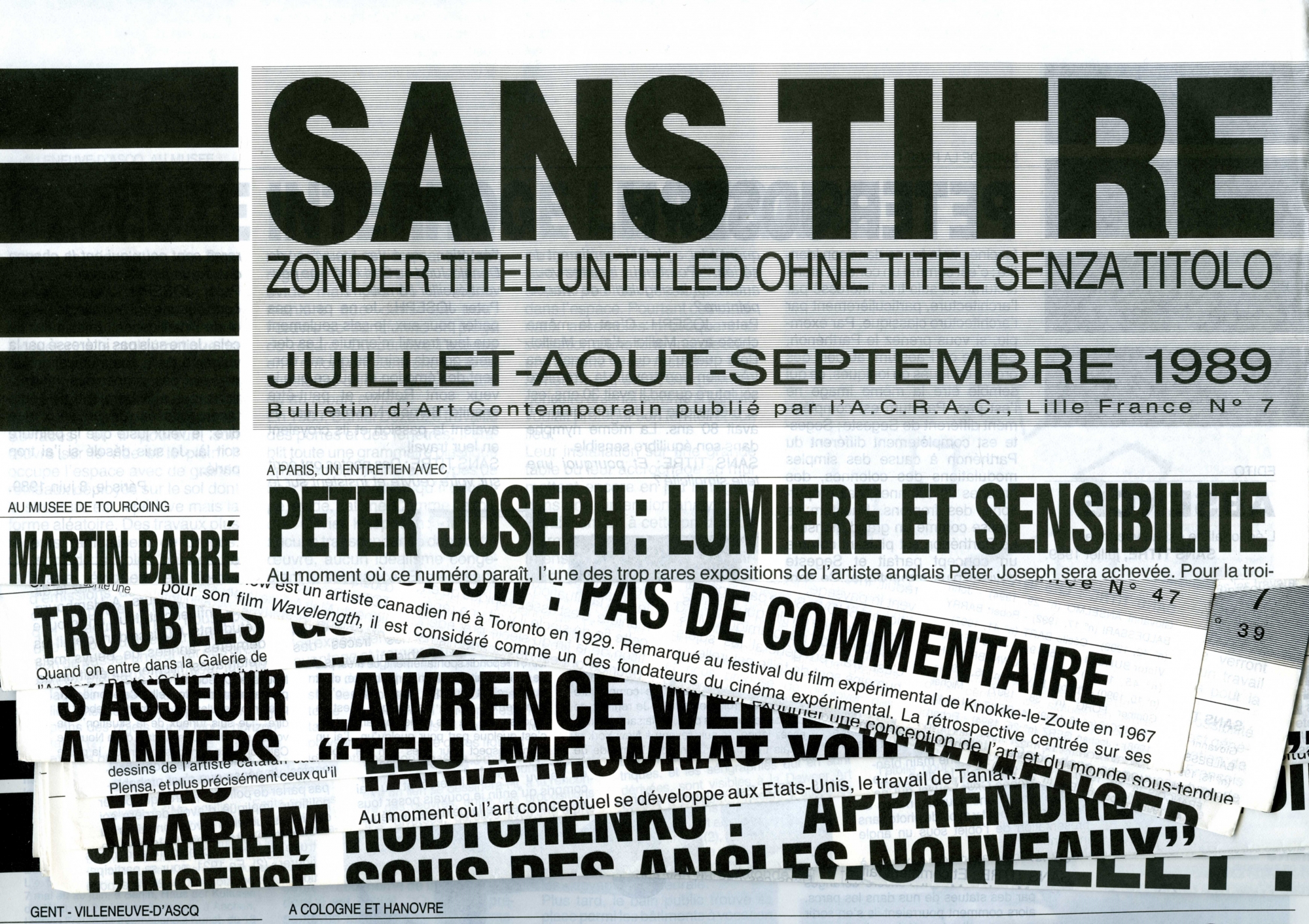 Revue Sans titre, 1989-2001