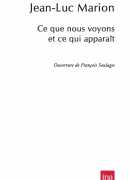 Ce que nous voyons ce qui nous apparaît, de Jean-Luc Marion, éditions INA