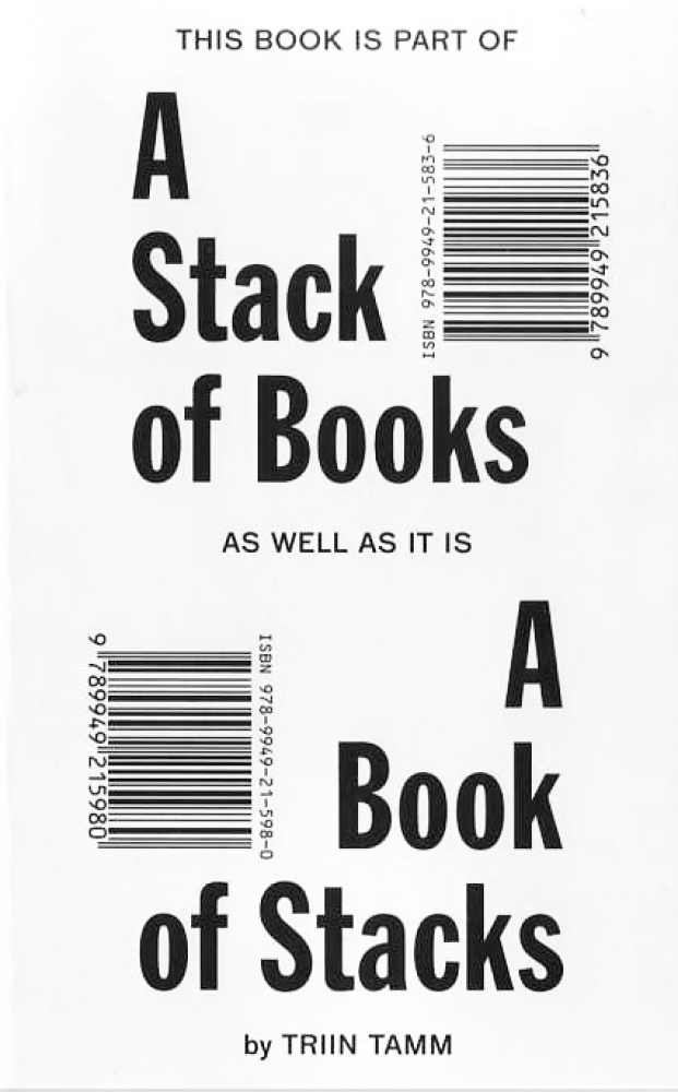 A stack of books as well as it is a book of stacks, de Triin Tamm, Rollo press, 